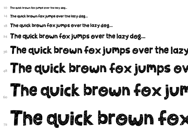 Jellygurp font waterfall